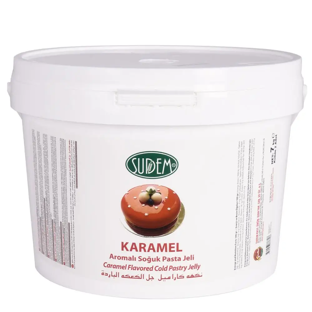 
Sudem Caramel Flavored Cold Pastry Jelly Cacao Cold Glaze Edible Cake Decoration Chocolate Sponge Cake Jell 