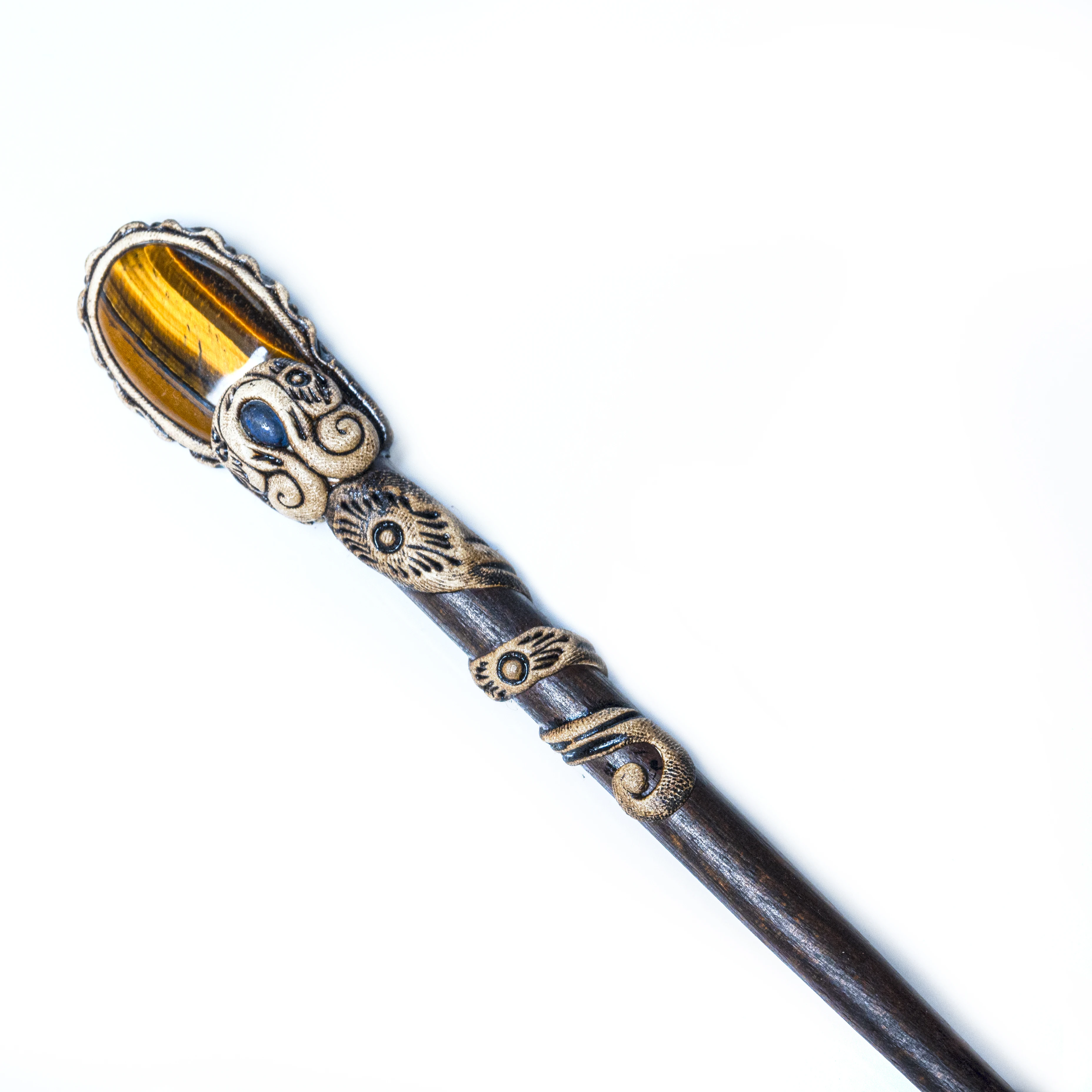Gold Tiger Eye Women Hair stick antique  hair pin for hair styling available in bulk quantity