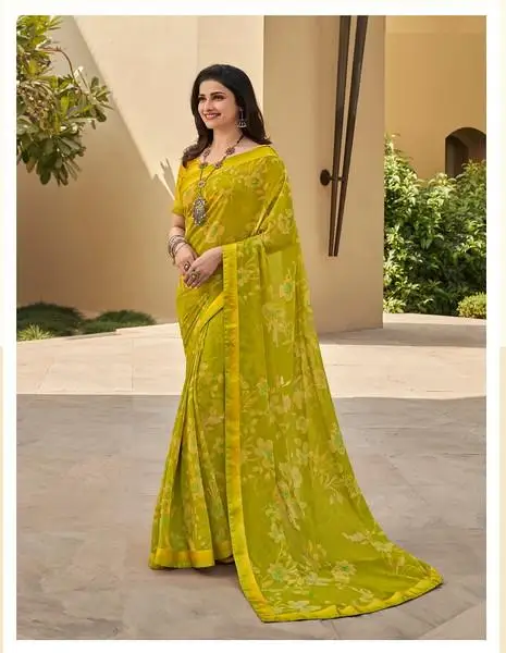 Most beautiful and attractive georgette heavy sequence work saree with blouse piece indian women wear cheap low price wholesale