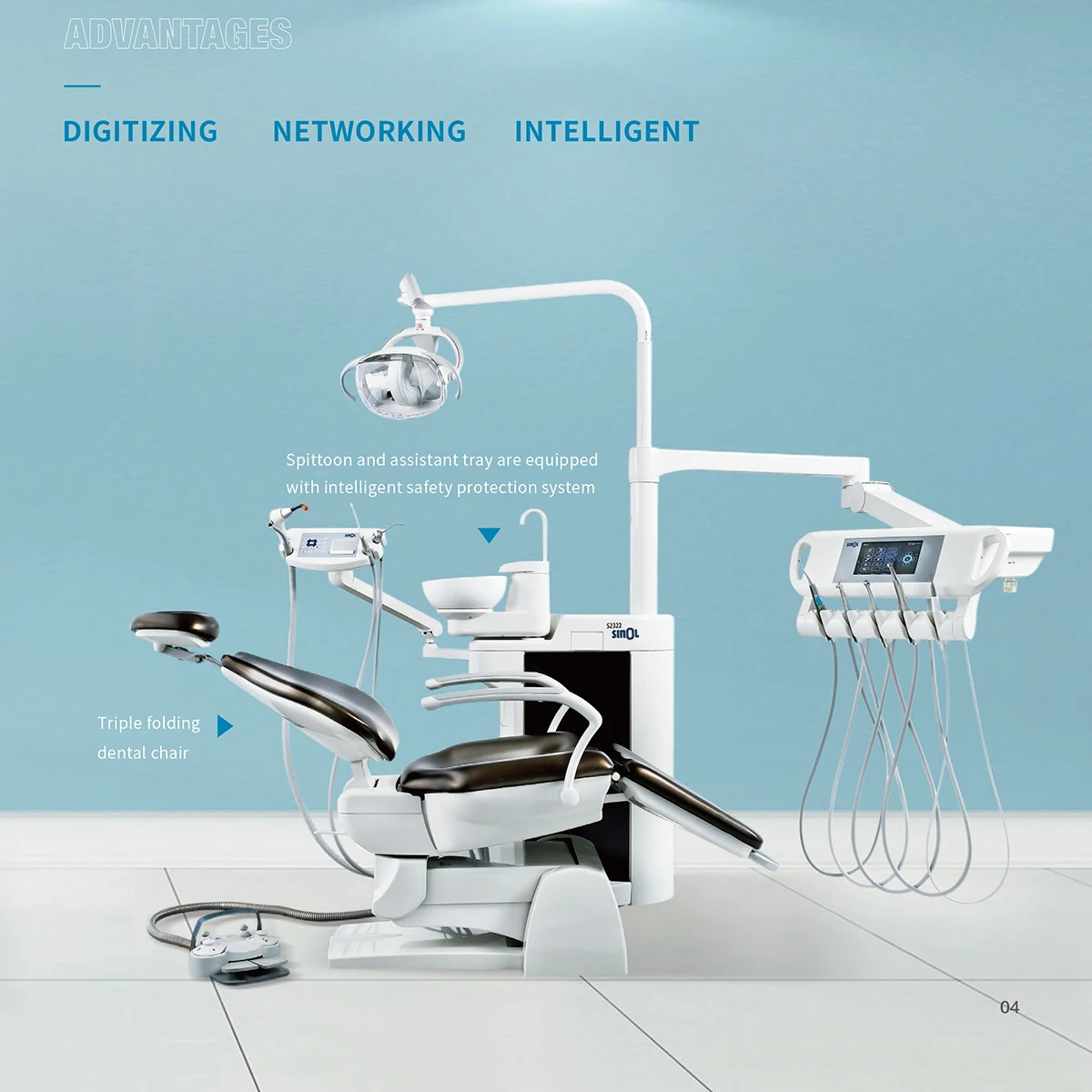 Высококачественное кожаное стоматологическое кресло стоматологическая установка