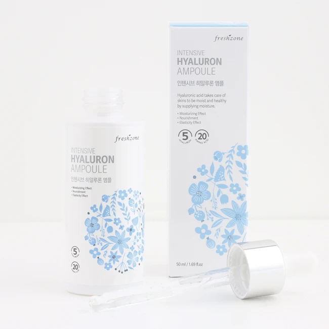 HYALURONIC ACID AMPOULE for Korean Skincare Cosmetics OEM ODM by Customizing Ingredients bottle and Packaging