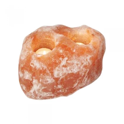 Natural Himalayan Salt Candles Crafts Gift Antiques Crystal Pink Rock Air Mood Fresher Stones Table Candle Ionizing