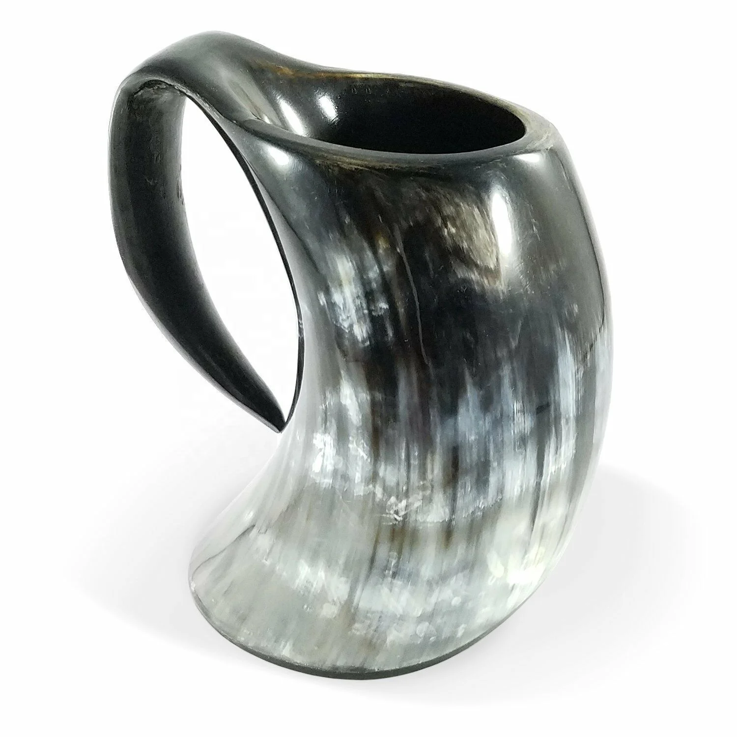 handmade natural ox horn beer mug Viking drinking wine mug at reasonable price for home hotel by LUXURY CRAFTS