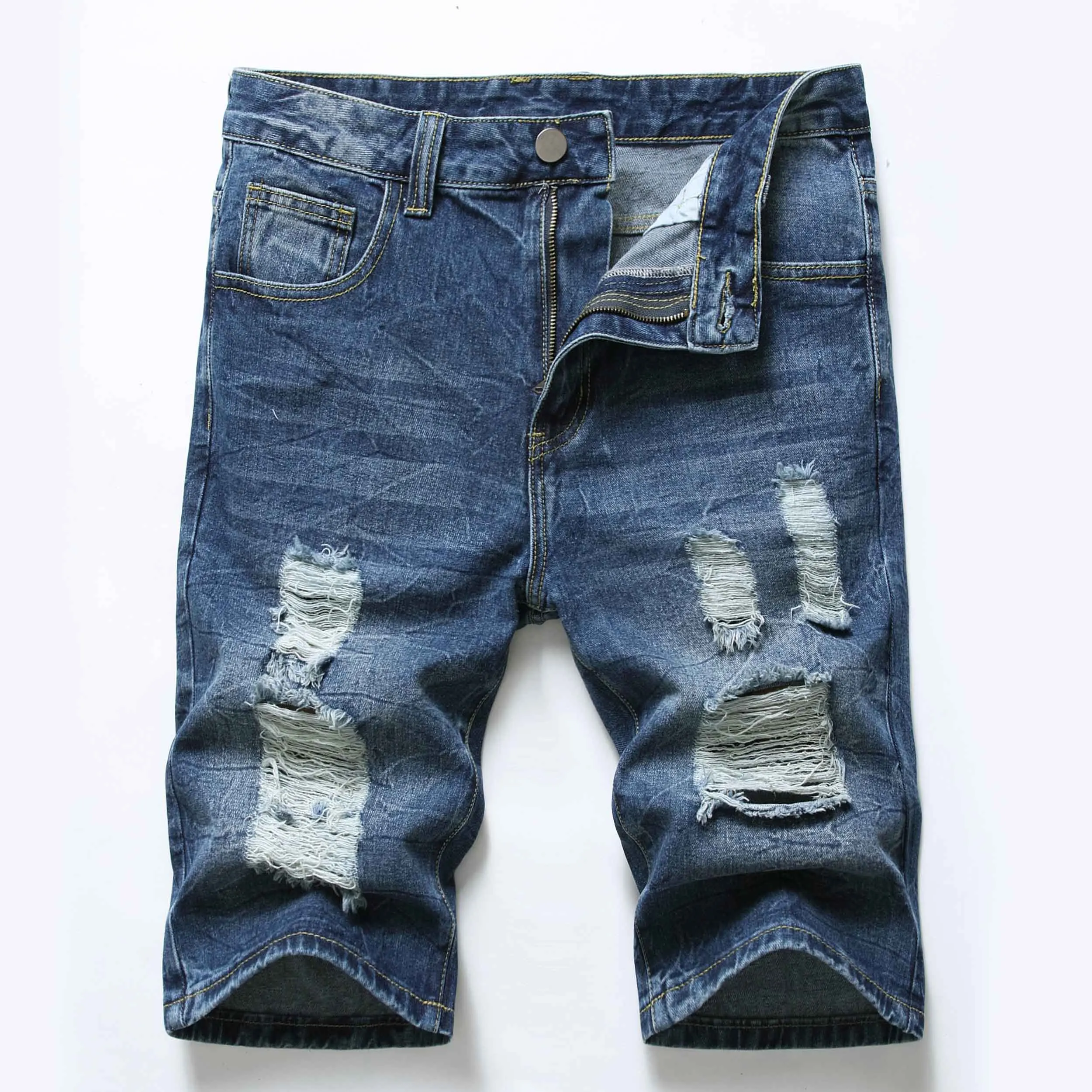 New style jeans shorts cheapest price supplier high quality men jeans