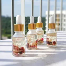 100% Pure Organic Massage Facial Oils Serum Skin Care Dropper Used Before Foundation For Glow and Smooth Makeup Finish