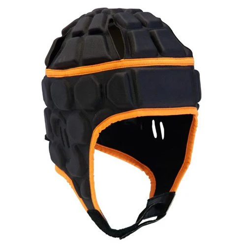 Custom made Size Soft shell helmet Eva foam Padded men Headgear Soccer rugby Helmet cheap price product