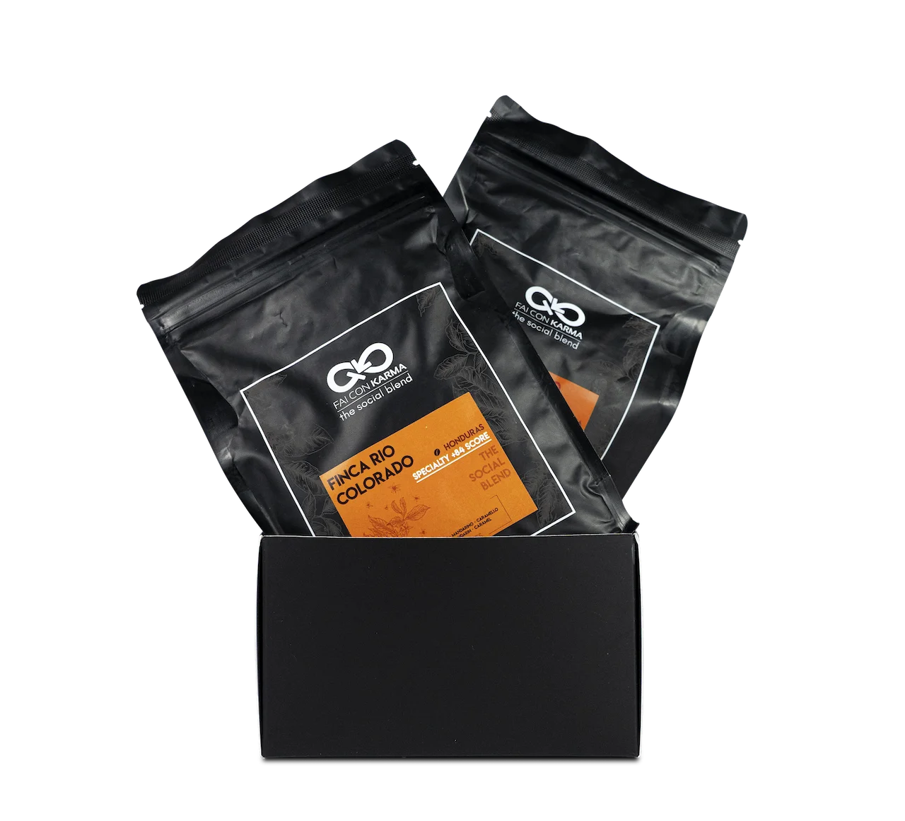 FINCA RIO Колорадо, блюдо-кофе Гондурас 100% Arabica - Box 2x250 gr грани эспрессо