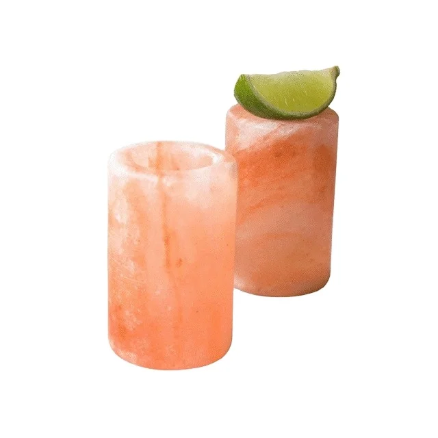 Индивидуальный дизайн OEM-бокс частная маркировка Amazon натуральные ремесла ГИМАЛАЙСКАЯ СОЛЬ текила очки для выстрела 100% Натуральная Розовая Соль