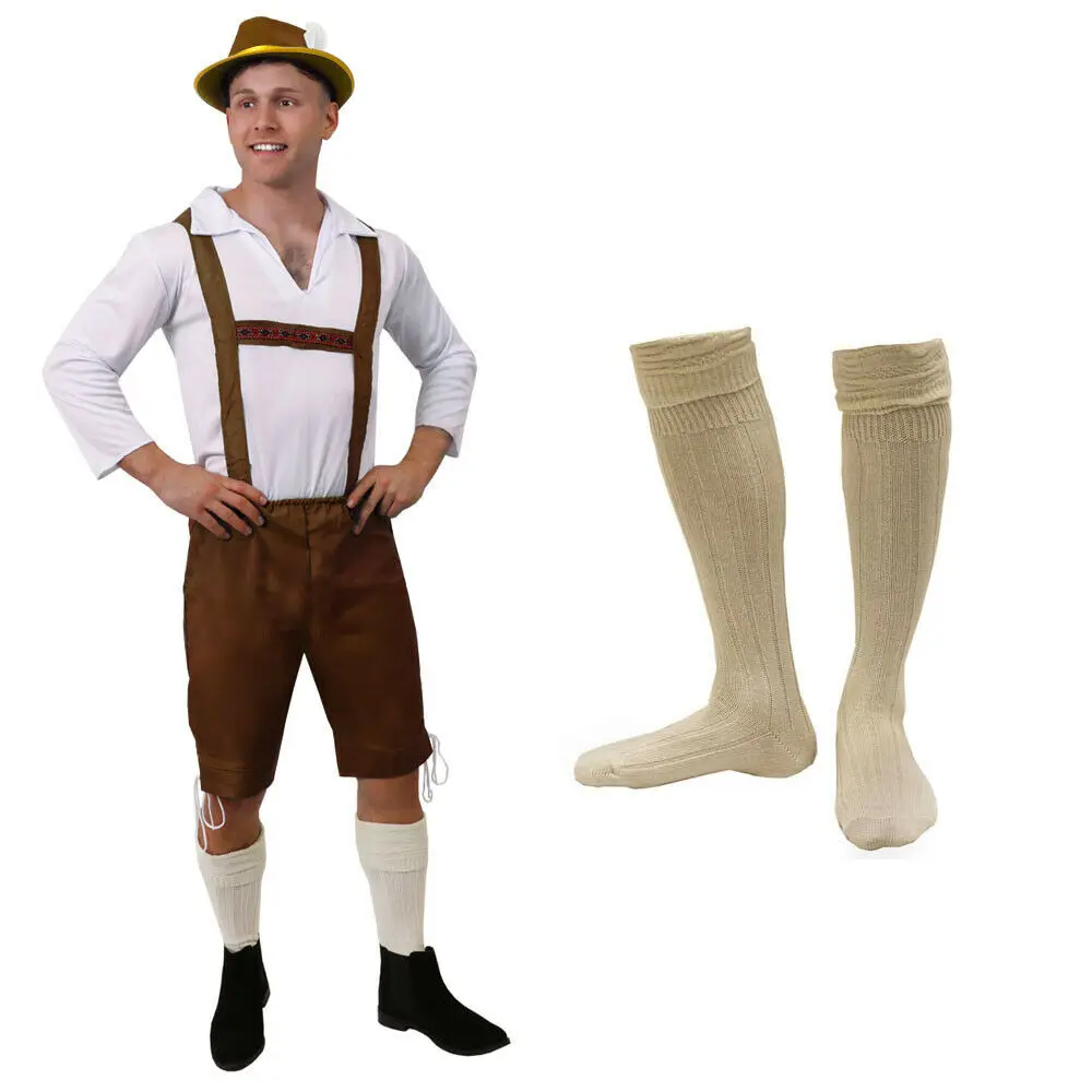German and Austrian Lederhosen Long and Pant Short Distressed Leather Vintage Look Embroideries Traditional Best Bavarian Shorts