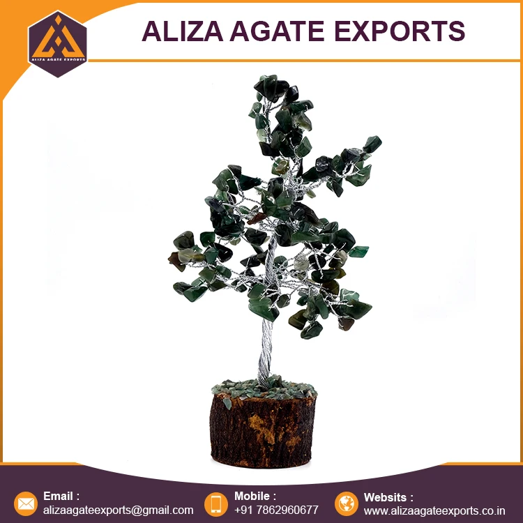 Unique Design Gemstone Tree Green Jade Gemstone 160 Chips Tree Buy Completely Handmade Chips Crystal Tree