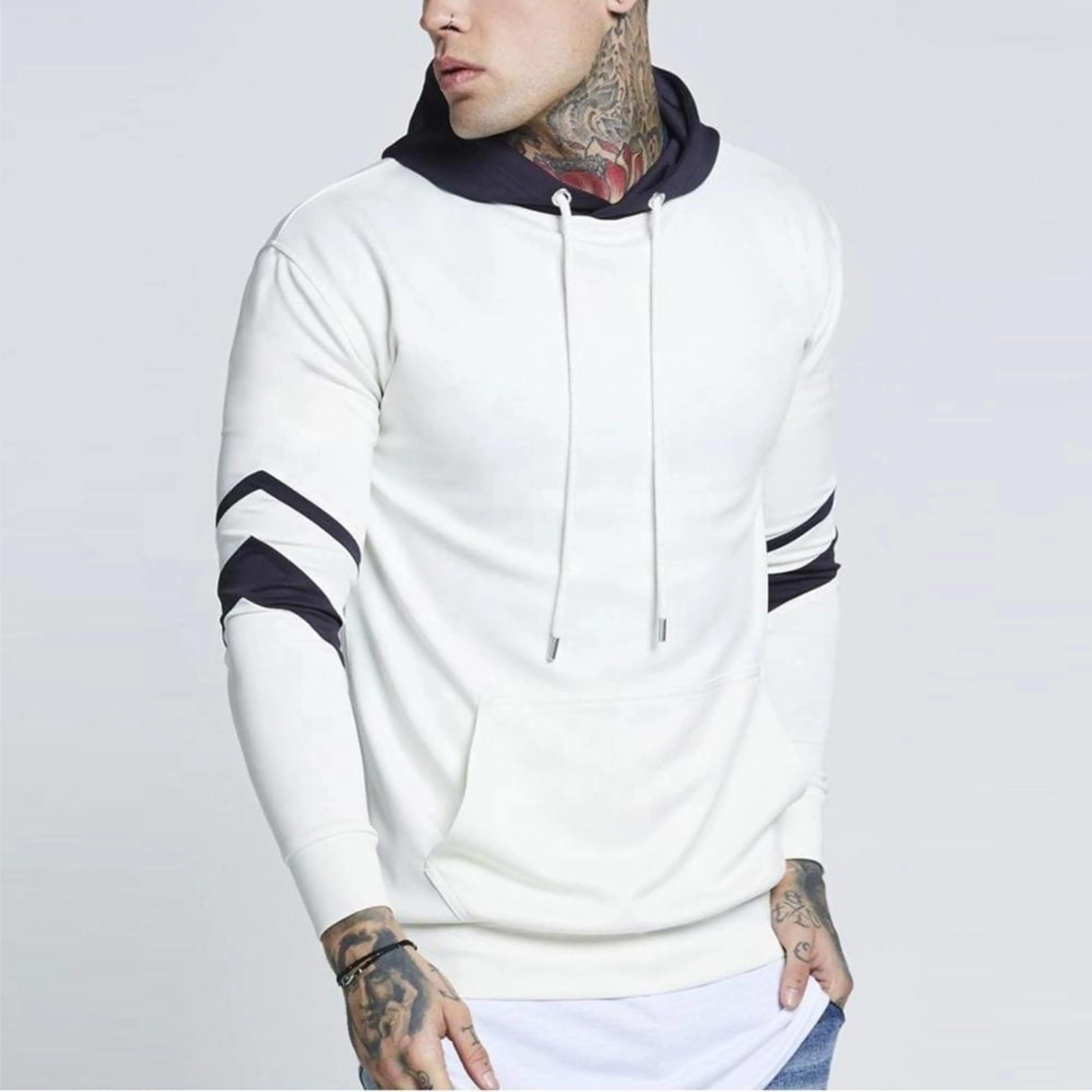 
 Белая толстовка с капюшоном с принтом, новый новейший дизайн, толстовки из 100% хлопка с флисовой подкладкой для мужчин, лучшее качество по низкой цене  