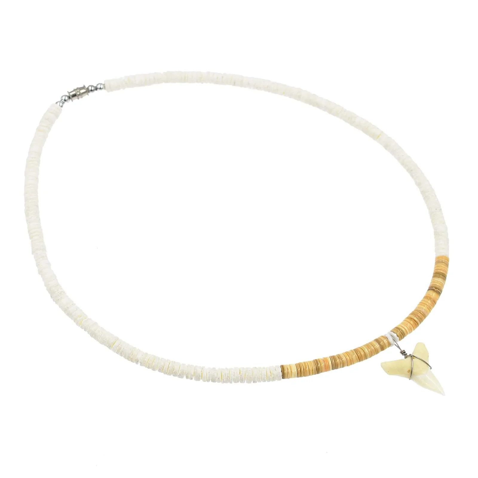 White Clam With Different Shells Necklace Combination Resin Artificial Shark Tooth Pendant Necklace