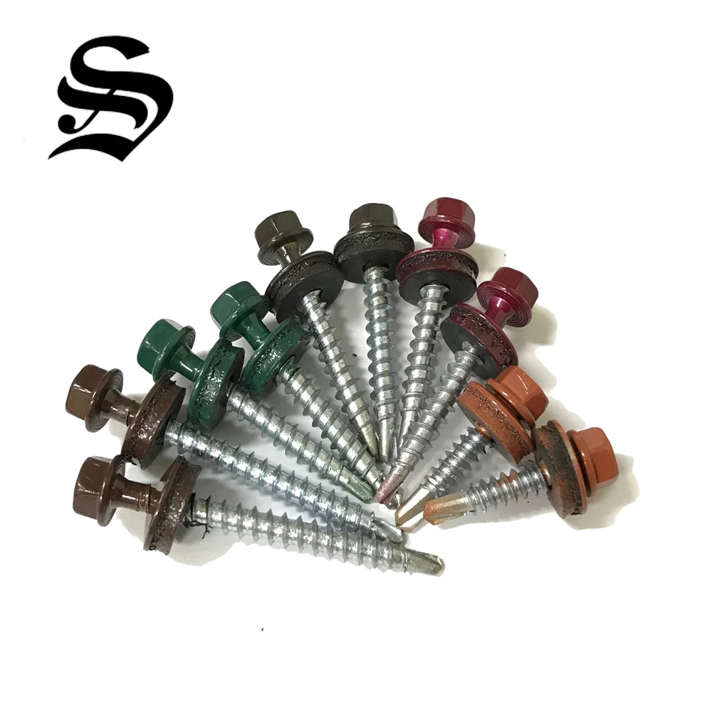 
Taiwan torx self drilling screw ruspert coated with ribs and wings 