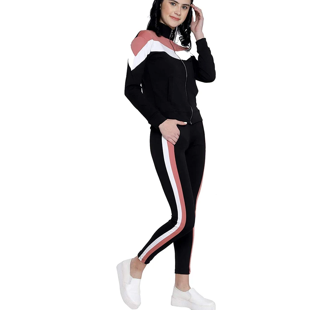 Comfortable Wholesale Women Jogging Training Wear Tracksuits For Ladies Workout Fitness Wear Winter Tracksuits