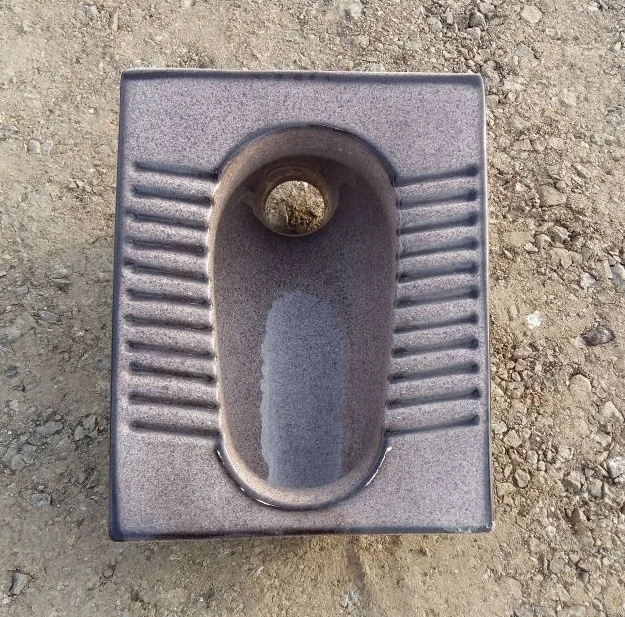 Export Quality Dark Black Color Original Bathroom Squatting Pan Ceramic Sanitary Wares WC Orissa Pan Direct from Vistaar Factory