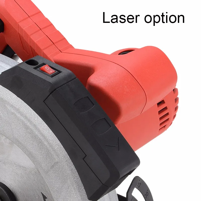 Циркулярная Пила 1250 Вт с лазерным уровнем 160 мм 185 мм Мини деревообрабатывающий станок для резки древесины