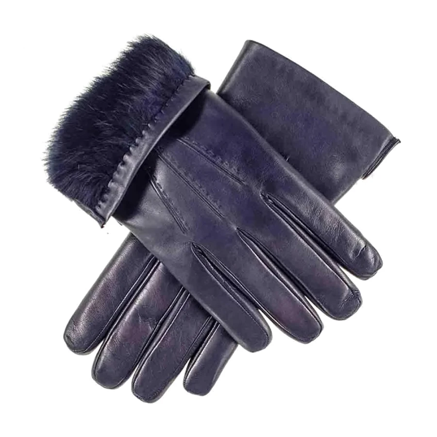 Best Luxury Driving Leather Gloves Dressing Gloves  Winter Fashion Mittens Genuine Leather Gloves For Men Women