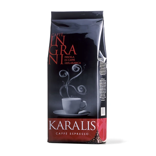 High quality whole Bean Espresso Coffee Blend - Caffe Karalis ROSSA 100% ARABICA 1Kg Bag