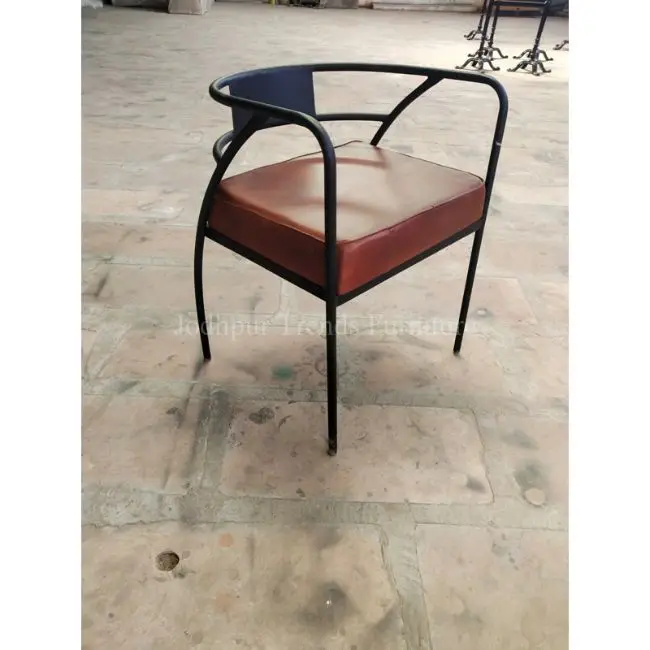 Металлический обеденный стул, креативный кофейный стул, простой металлический стул для ресторана в европейском ретро-индустриальном стиле