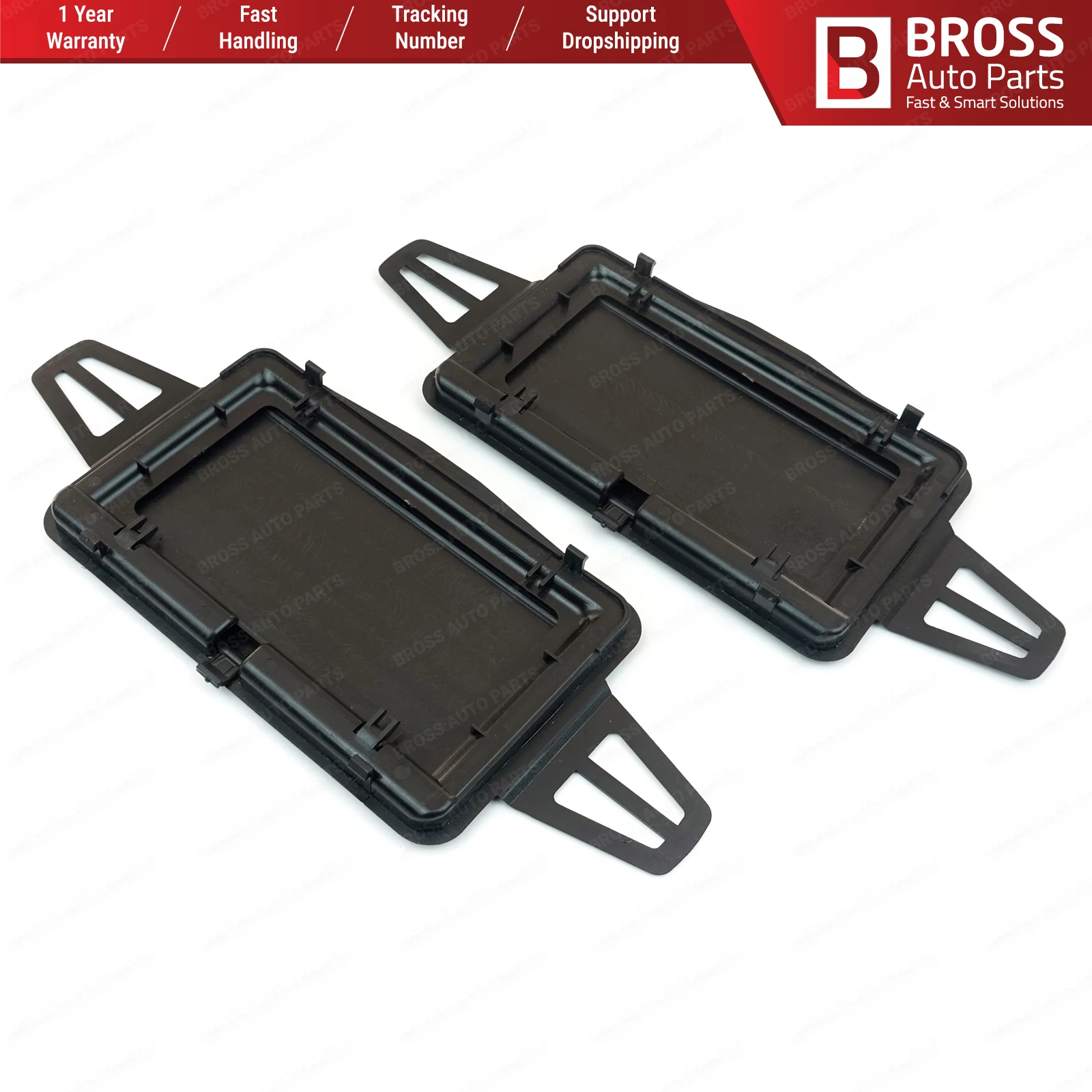 BDP524 Sun Visor Shade Mirror Cover Set BLACK for W210 W211 2108102510 2118100410 Bross Auto Parts Made In Turkey