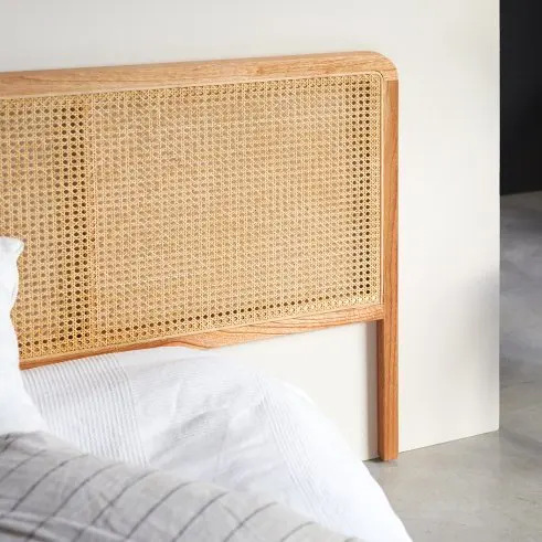 Decorative rattan bed headboard wholesale handmade in Vietnam 2022