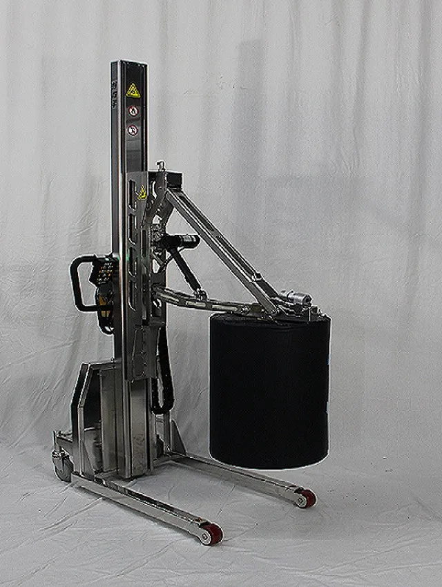 L-01 stainless steel storage heavy duty lifting cart lift drum lifter