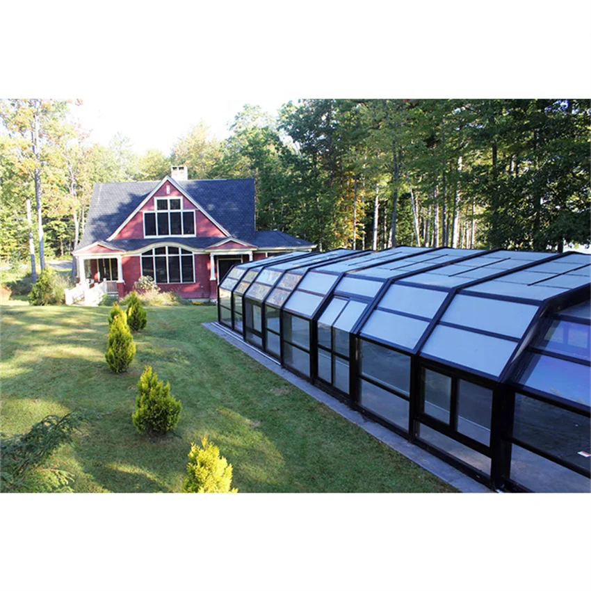 Good Selling 10ft Polycarbonate Automatic Swimming Pool Covers/Glass Sunroom