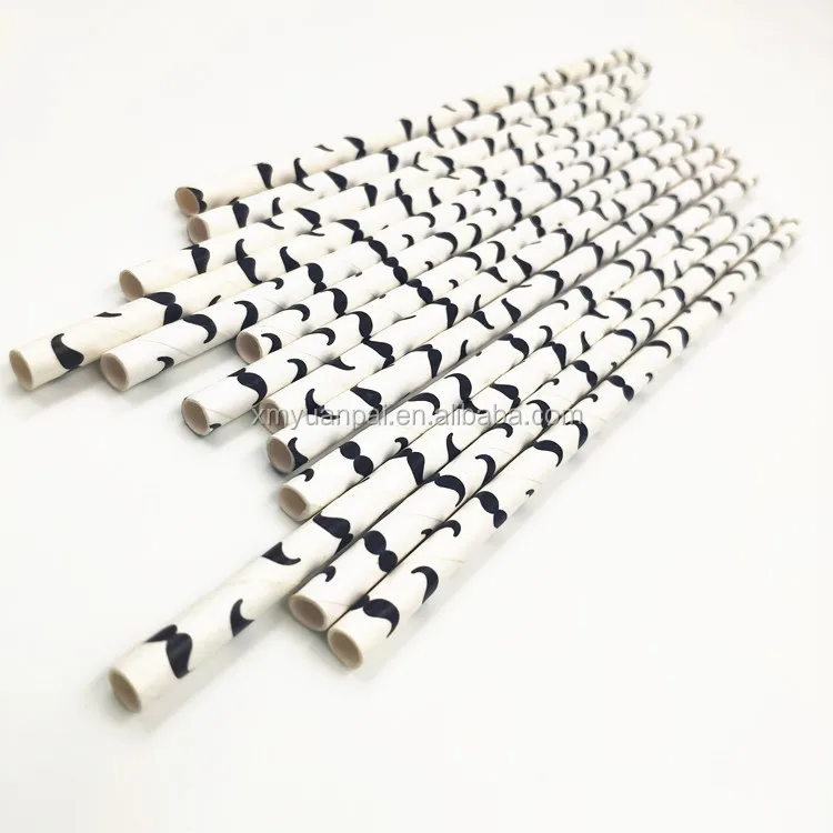 
Football Soccer Mustache Designs Fashionable Party Decorations Drinking Paper Straws Good Quality 6x197mm Great for activites 