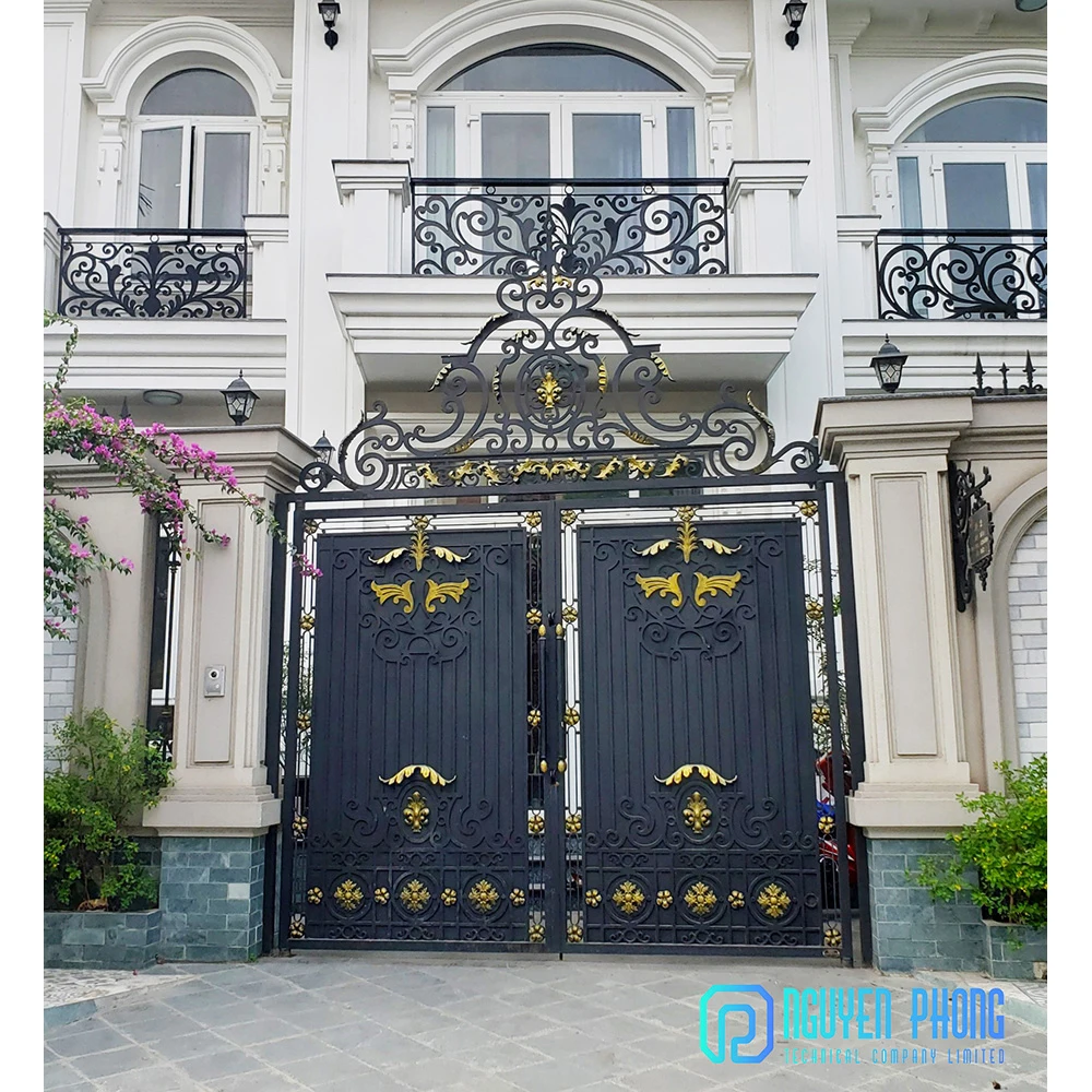 Good Quality Wholesale Factory Vietnamese Wrought Iron Gate Design