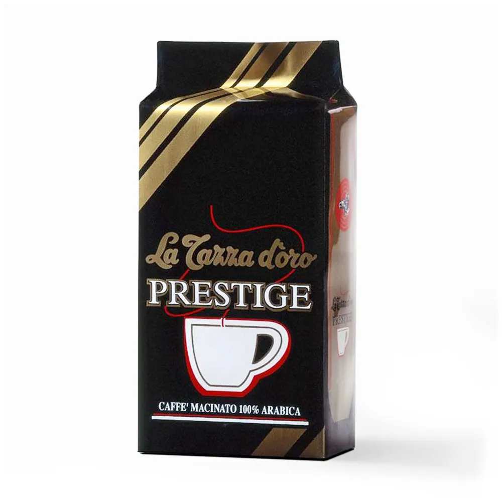 Вакуумный запечатанный кофе эспрессо La Tazza дордо престижное 250 г в пакете итальянское обжарение и мокская земля
