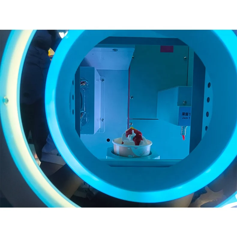 Portable Commercial Fred Ice Cream Vending Machine Frozen Gelato Smart New Ice Cream Vending Machine