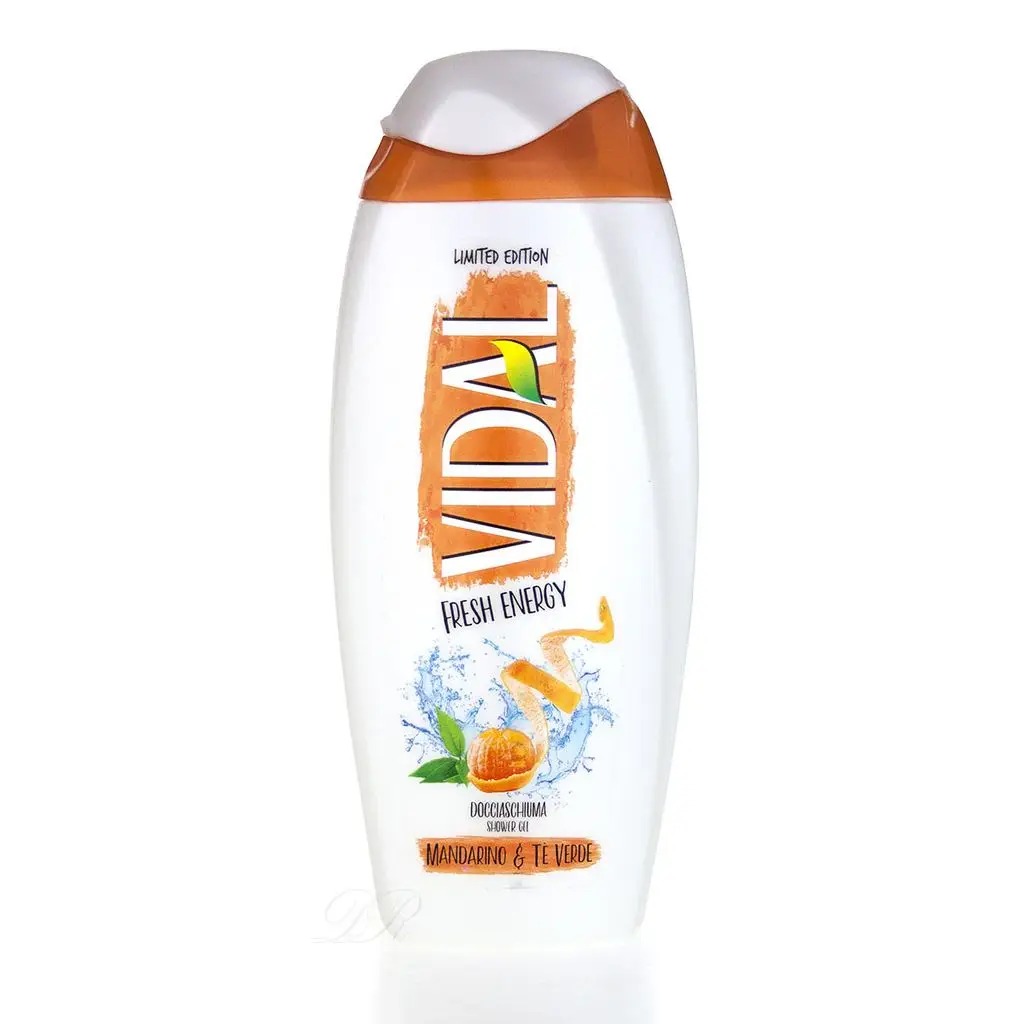 BATH FOAM VIDAL 250 ML FRESH ENERGY TANGERINE AND GREEN TEA