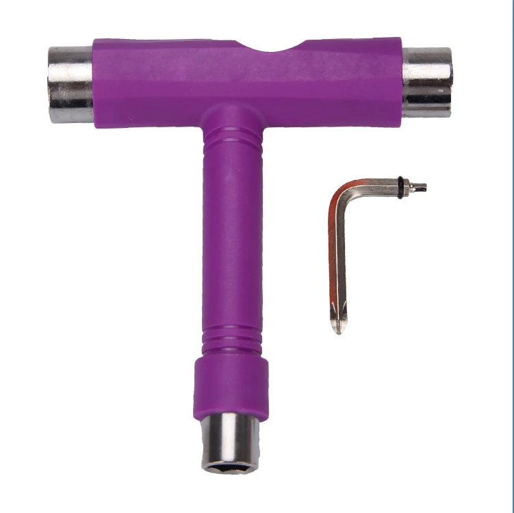 Custom Logo Portable Skateboard T Tool Wrench Screwdriver T Shape Skateboard Tools