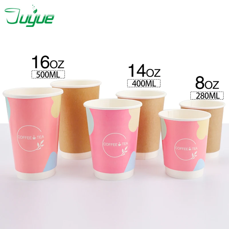 Custom logo printed 12oz 16oz 22oz single wall double PE coated coffee expresso design paper cup with lid paper cups in turkey
