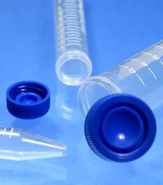 50ml polypropylene centrifuge tubes with attached caps - sterile