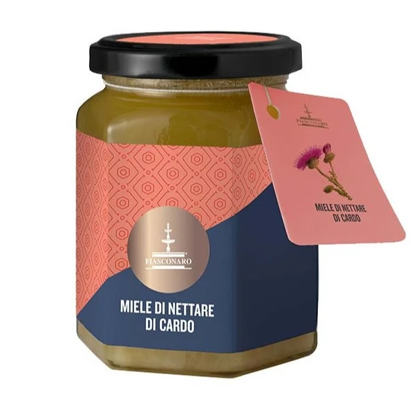 Итальянская медовая бутылка для Сицилии, Miele, Italia, Fiasconaro, 400 г