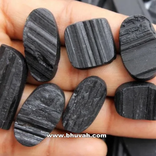 Top Assorted Quality Loose Jewelry Gemstone Drusy Stone Natural Black Tourmaline Druzy