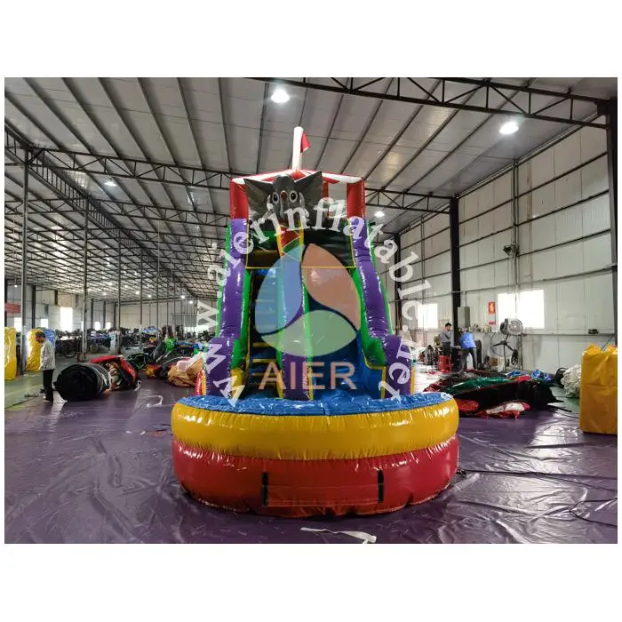 Customized Theme Big Inflatable Water Slide Inflatable Castle Bouncer With Slide For Kids With Low Price