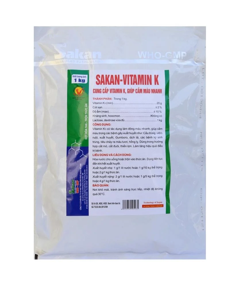 Manufacture Direct Sale Sakan Vi-Ta-Min K  Water Soluble Powder An-Ti-He-Mor-Rhage Healthcare Supplement