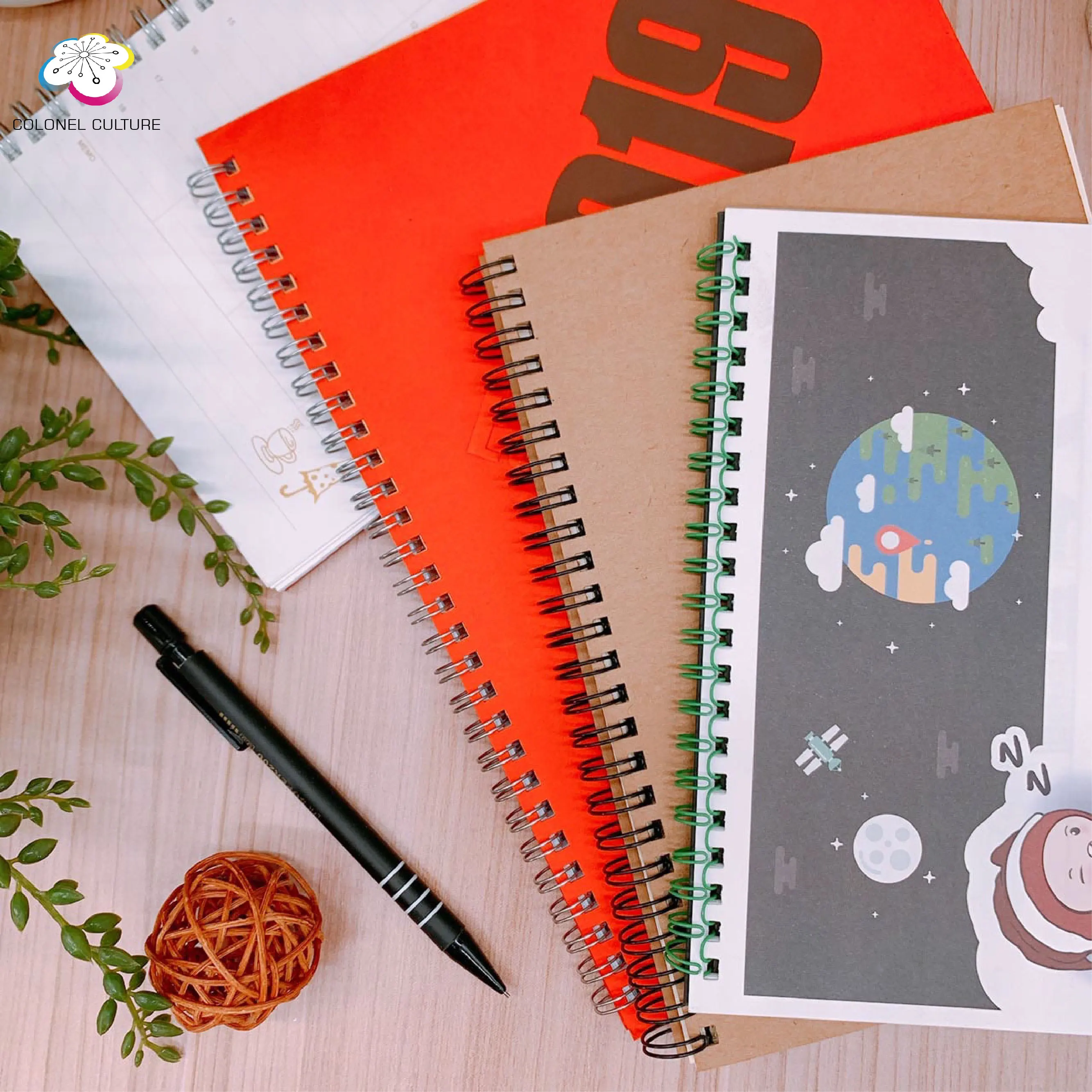 9.2x17.5 cm 48K	Wholesale Biodegradable Notebook Spiral Recycled Notebook