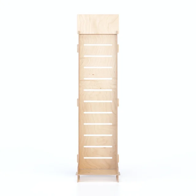 Top Sale Italian Fully Customizable 40x165cm Custom Shelves and Hooks Wooden Display for Trade Show