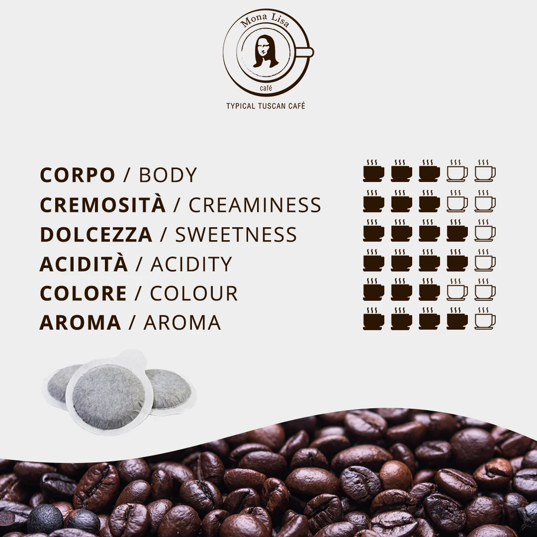 High quality Mix Flavours Coffee Blend Pods box 100 pods compostable for espresso home machines