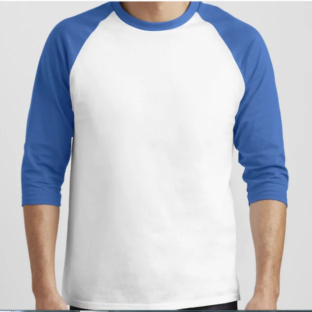 3/4 Sleeves Raglan Sleeve T Shirts Wholesale Blank T-shirt Men Sportswear Breathable & Fashionable Sample Available