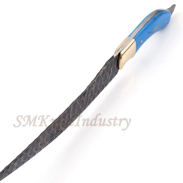 Custom Hand Folded Steel Forged Damascus 315+ Layers Fillet knife With leather Sheath cover