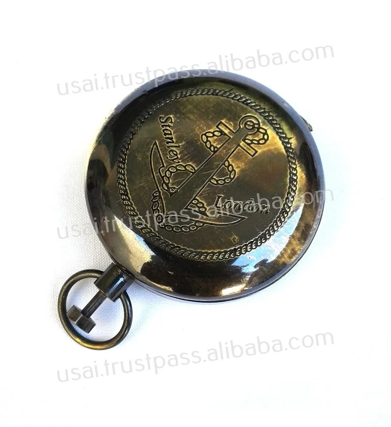 Античный морской латунный компас коллекционный солнечный Высококачественная продукция