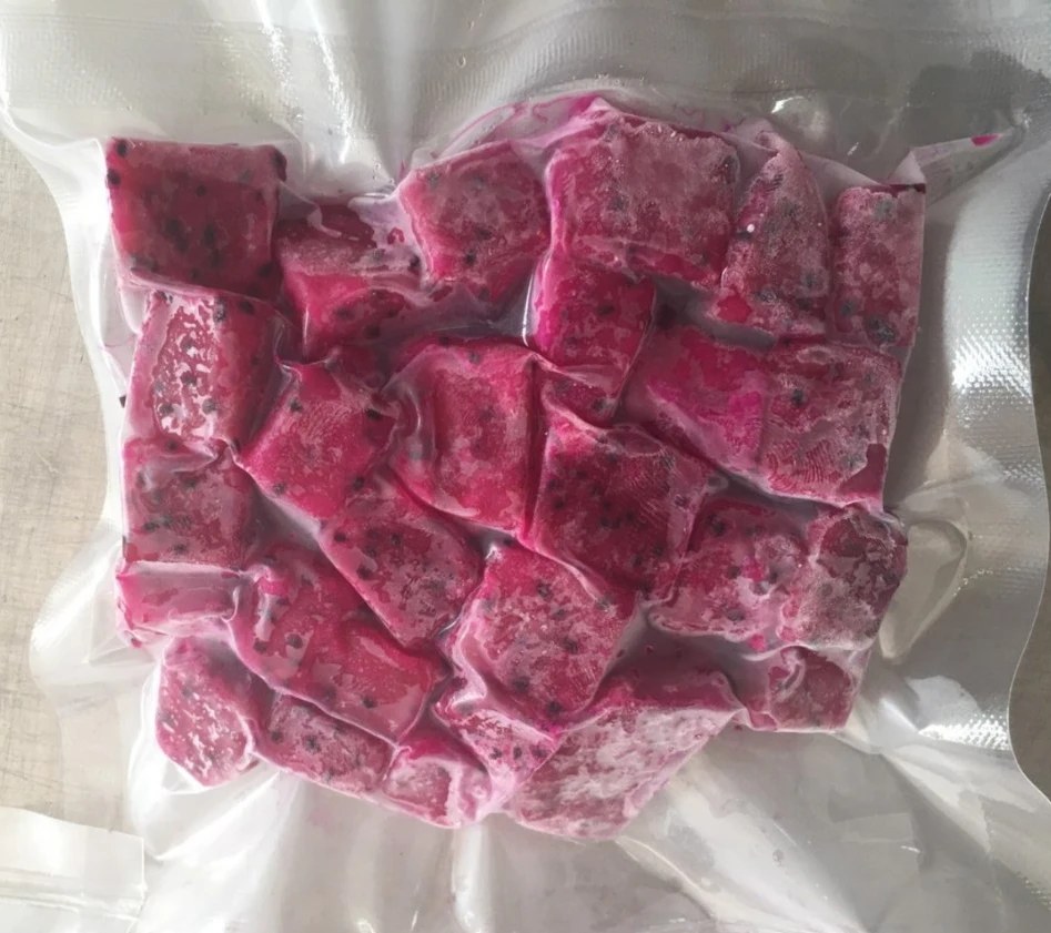 IQF FROZEN FLESH RED and WHITE DRAGON FRUIT HIGH QUALITY FROM VIETNAM/MS LAURA