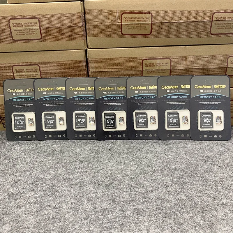 Ceamere Classic Colorful Pattern Micro Memory Mini TF Kort Class 10 Carte Memoire Card 2GB 4GB 8GB 16GB 32GB 64GB 256GB SD-Kort