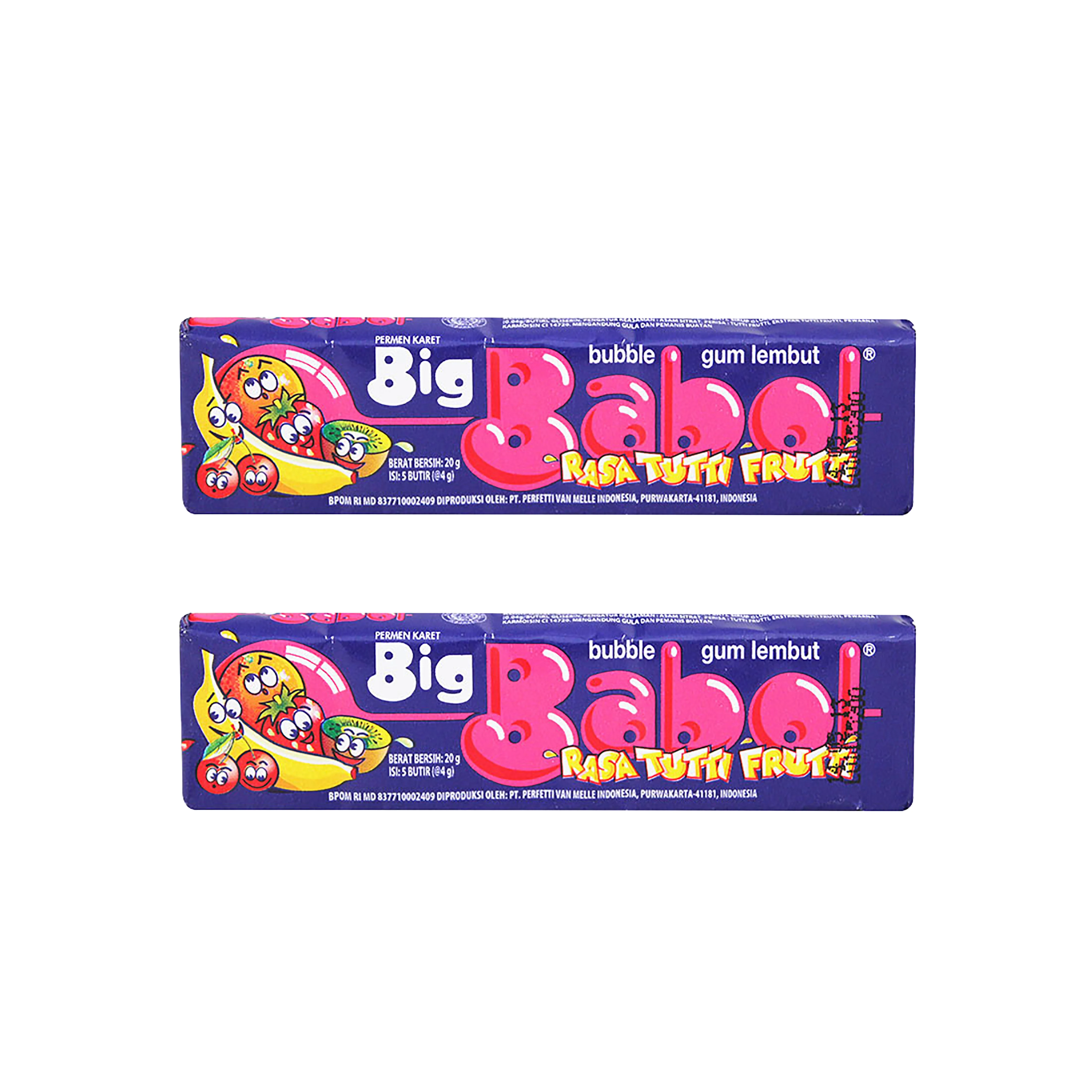 
Super Quality Chewing Gum Big Babol 240 g with Tutti Fruti Variant 