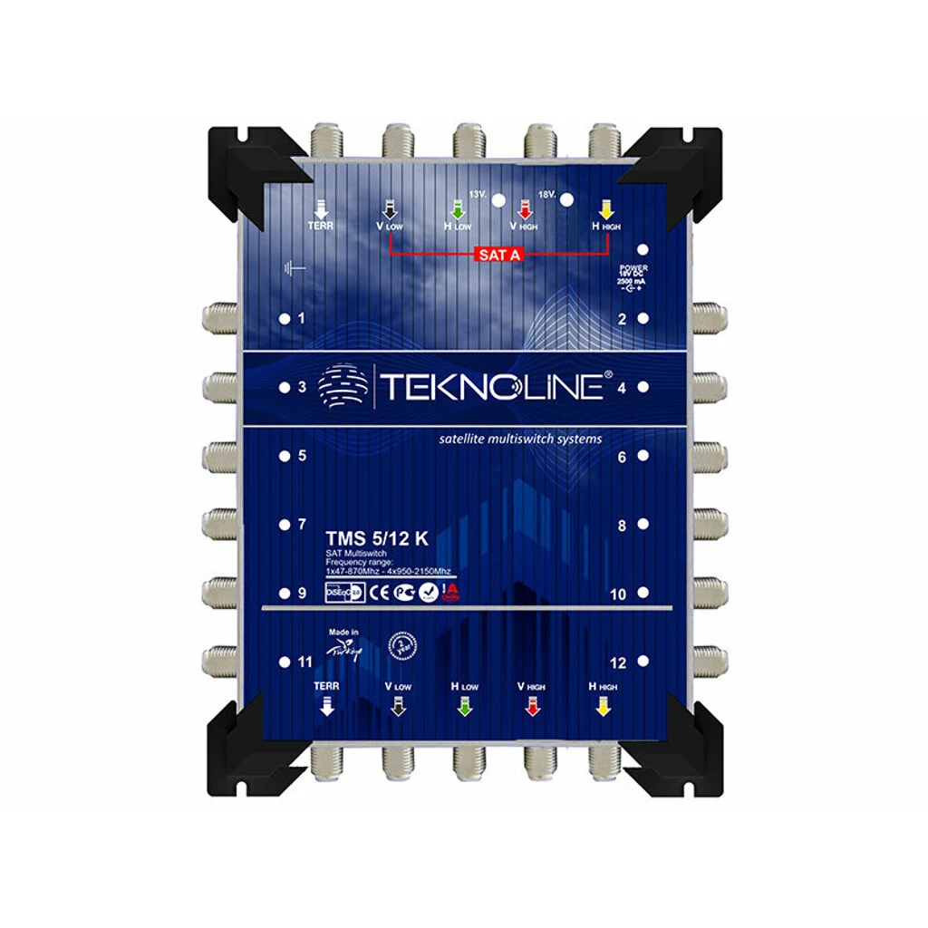 Satellite Multiswitch 5 in 12 out Cascade With Led Indicator