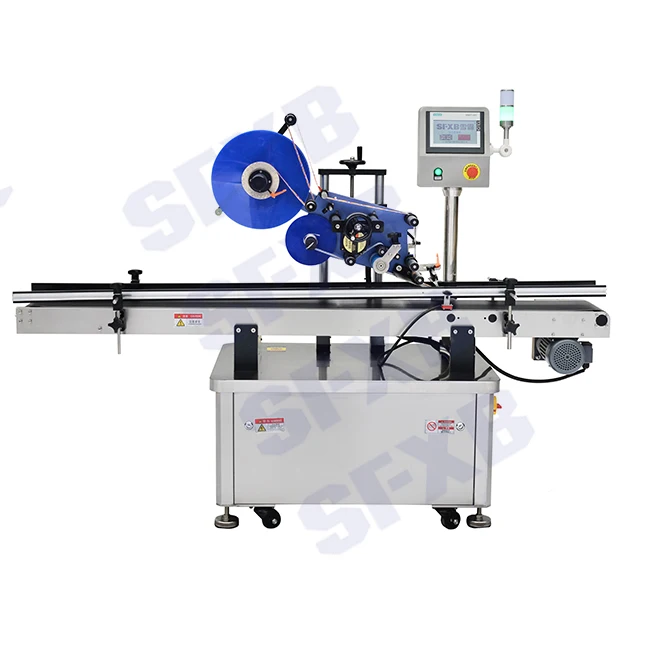 SFXB SF-3010 product line custom automatic scratch card plastic bag flat labeling machine